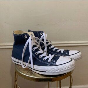 Converse Chuck Taylor All Star High Top Navy Canvas Sneakers Classic 9